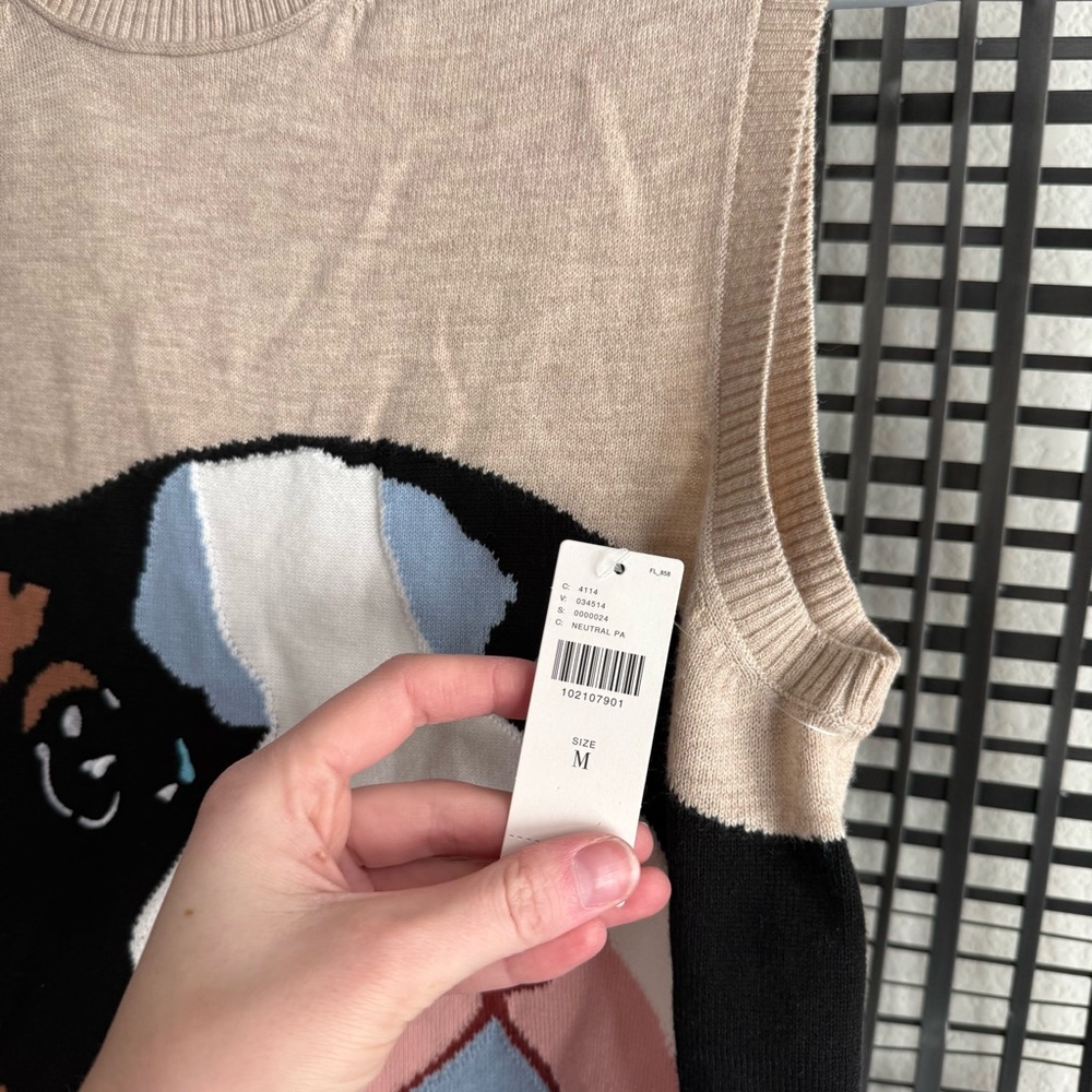 Anthropologie Maeve wool blend sleeveless dog sweater - Picture 7 of 7